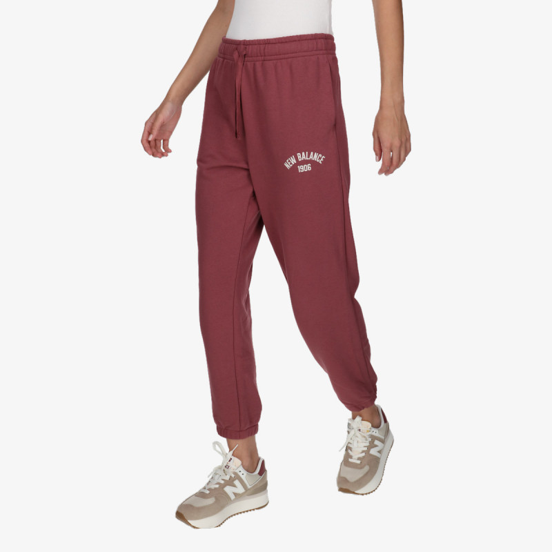 NEW BALANCE SPODNJI DELI TRENIRKE Essentials Varsity Fleece Pant 